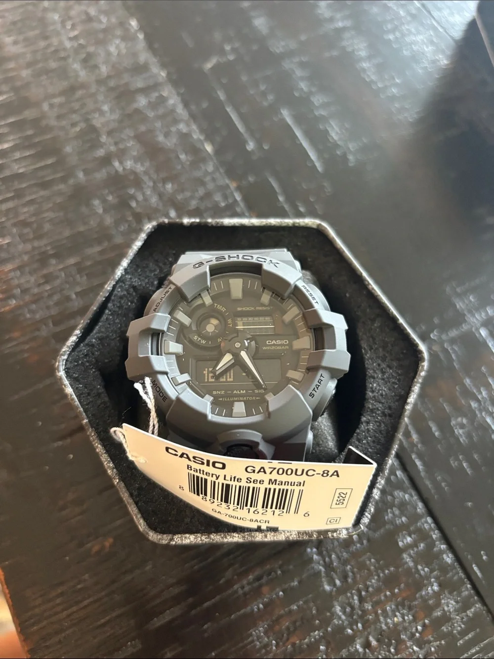 Casio G-Shock GA700UC Men's Gray Resin Analog-Digital Watch